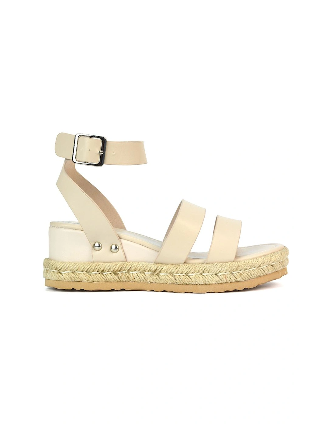 'Brook' Espadrille Platform Wedge Low Heel Sandal Shoes With Ankle Strap, 2 of 1