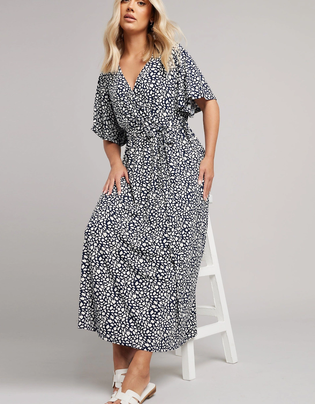 Abstract Wrap Dress, 2 of 1