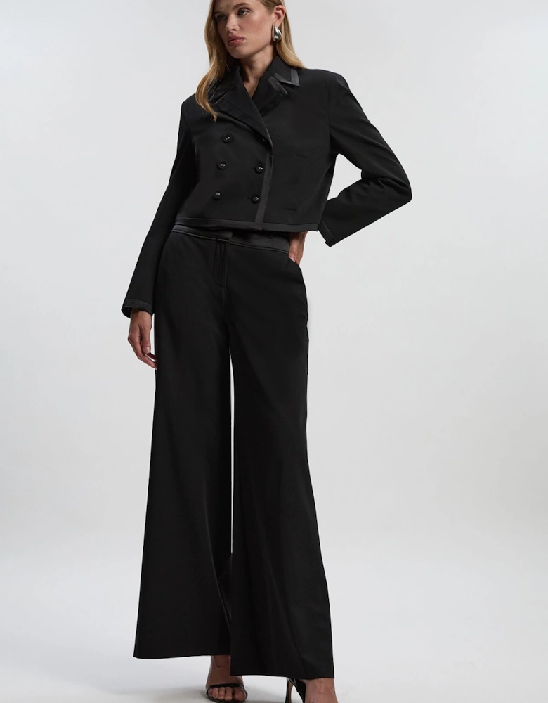 Tailored Tux High Waisted Wide Leg Trouser