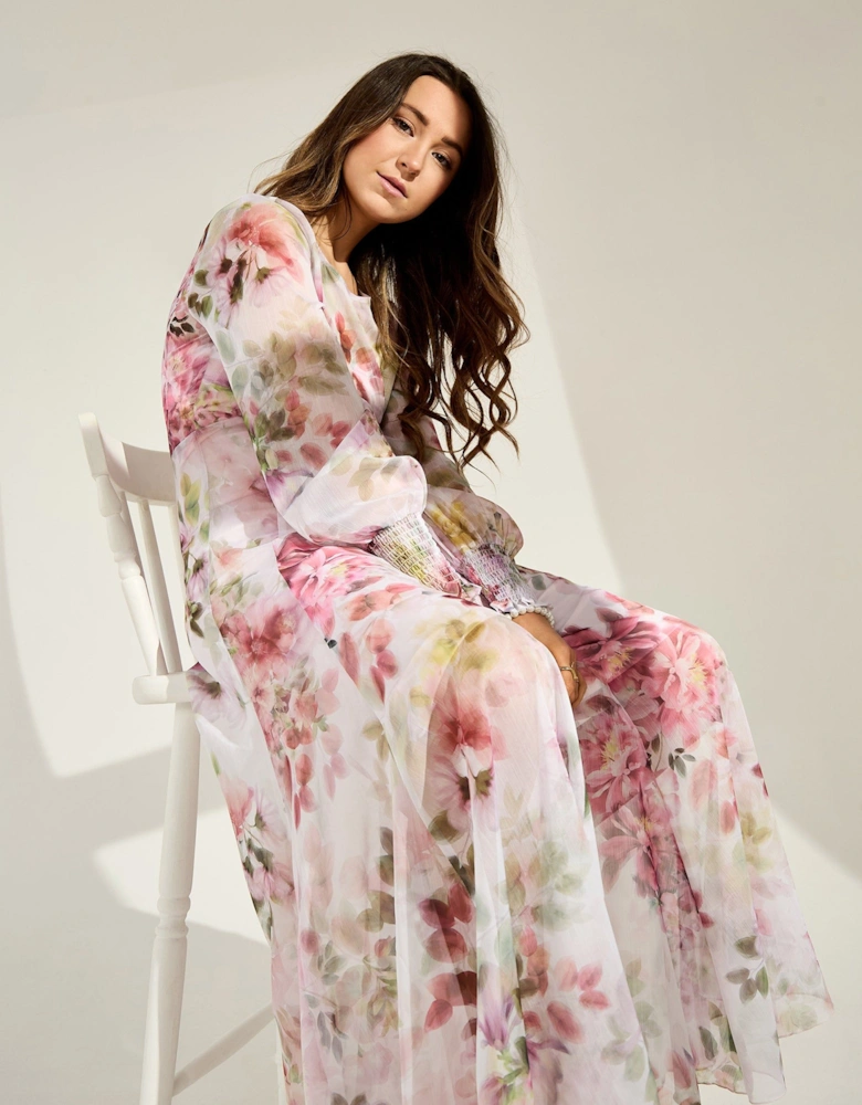 Rya Maxi Floral Print Dress