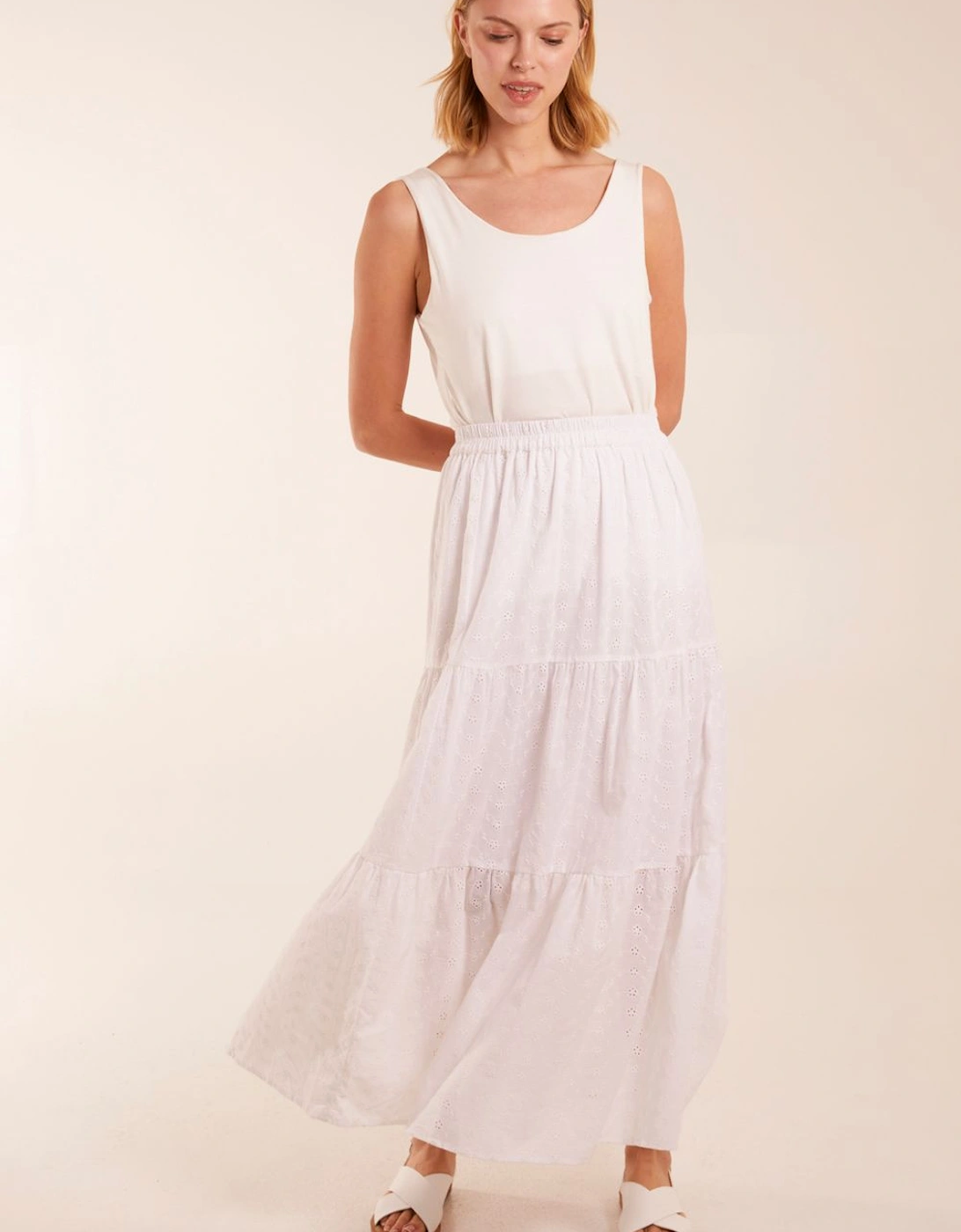Broderie Detail Maxi Skirt, 2 of 1