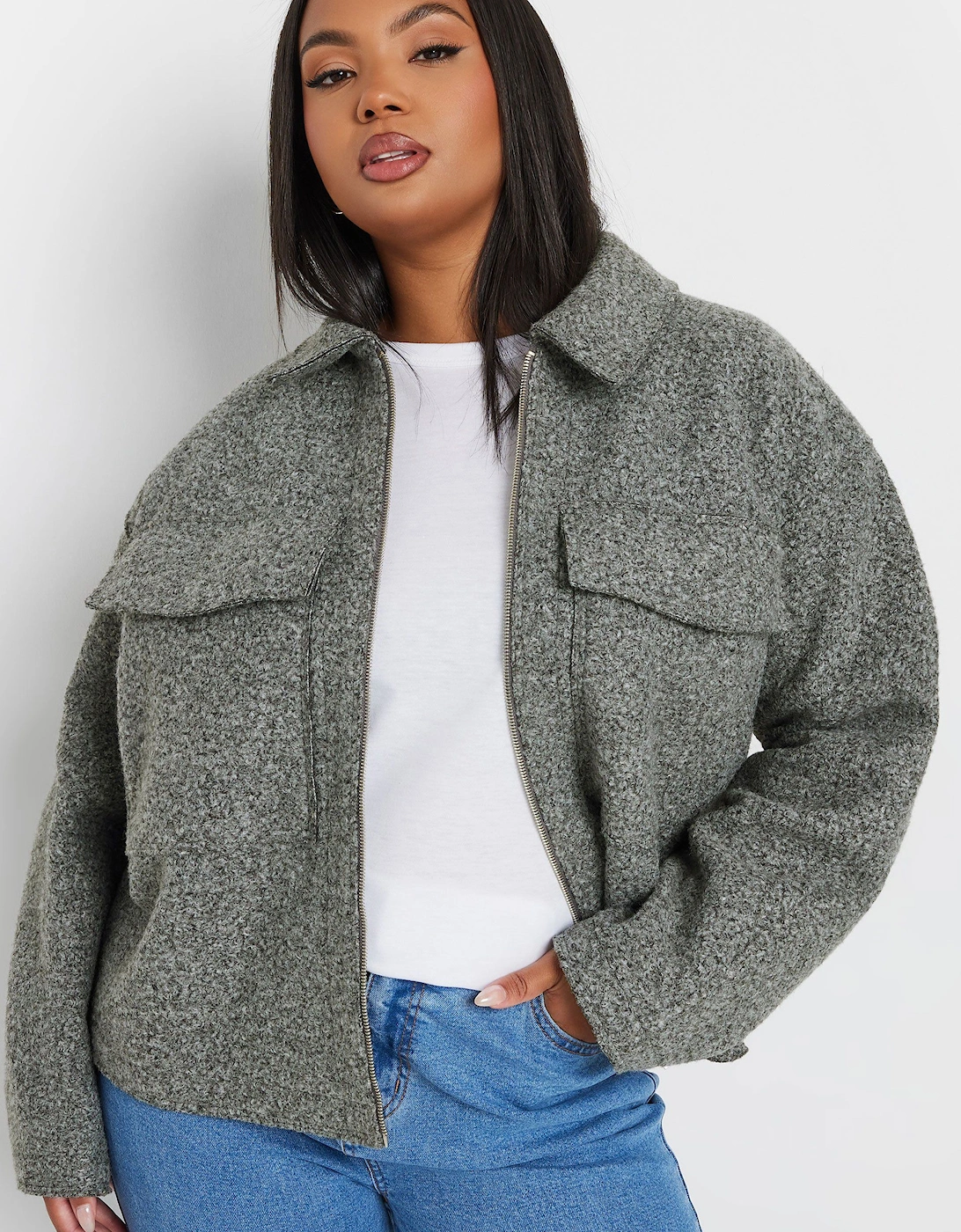 Cropped Boucle Jacket, 2 of 1