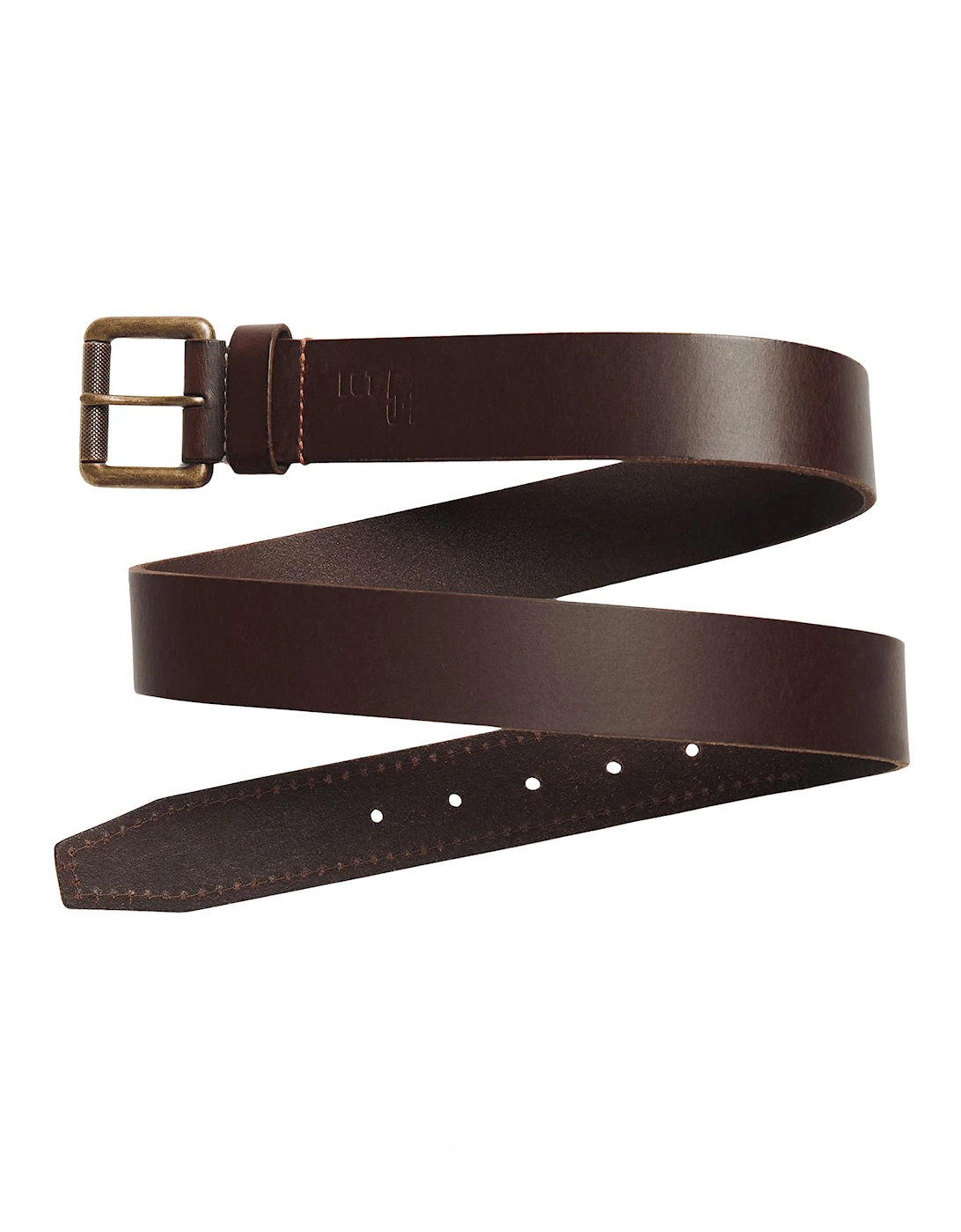 Mens Badgeman Leather Belt, 2 of 1
