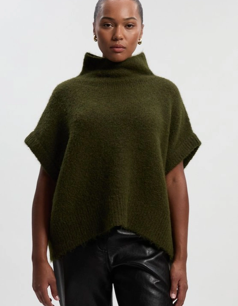 Plus Size Cosy Turtle Knit Tank Top