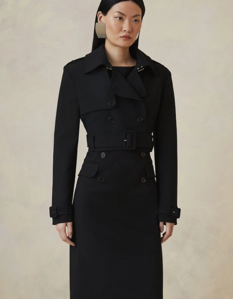 Petite The Founder Compact Stretch Cropped Tailored Blazer