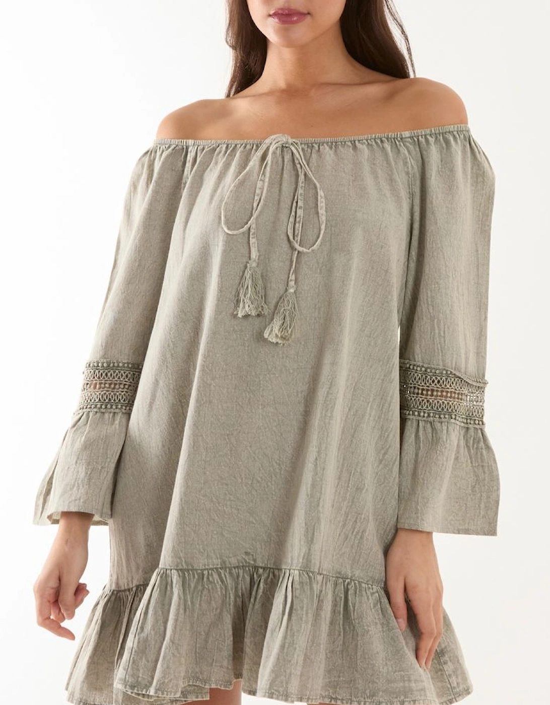 Lace Trim Tunic Dress, 2 of 1