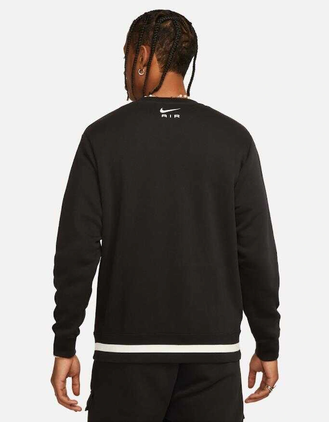 Air Swoosh Fleece Sweatshirt Black/White