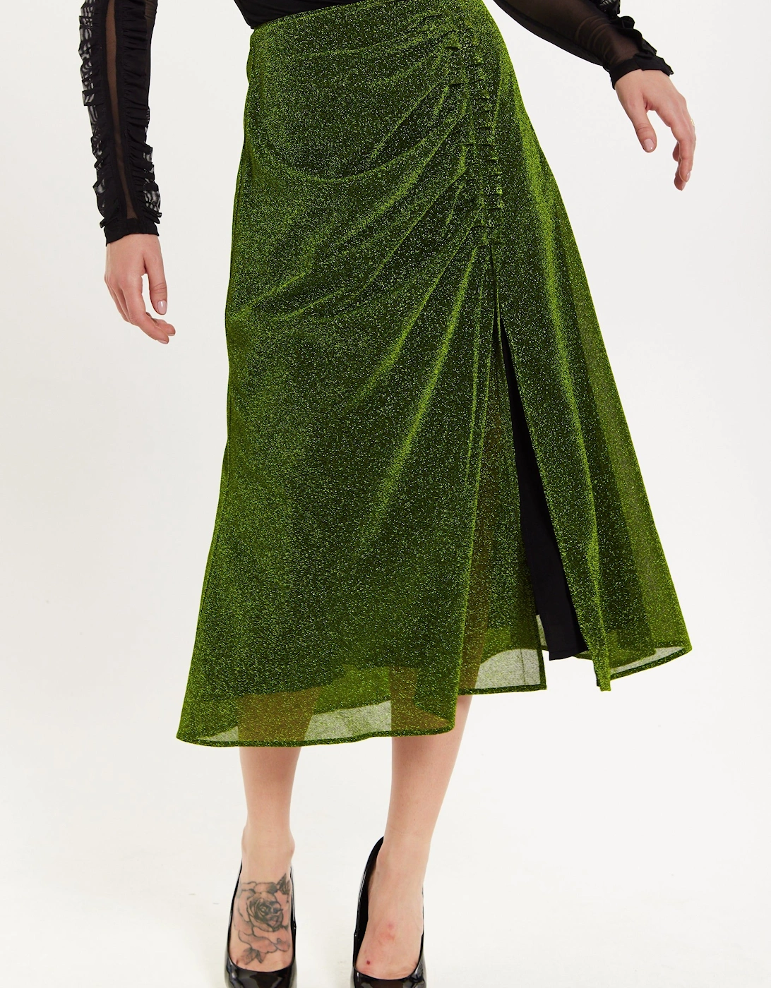 Gathered Midi Skirt, 2 of 1