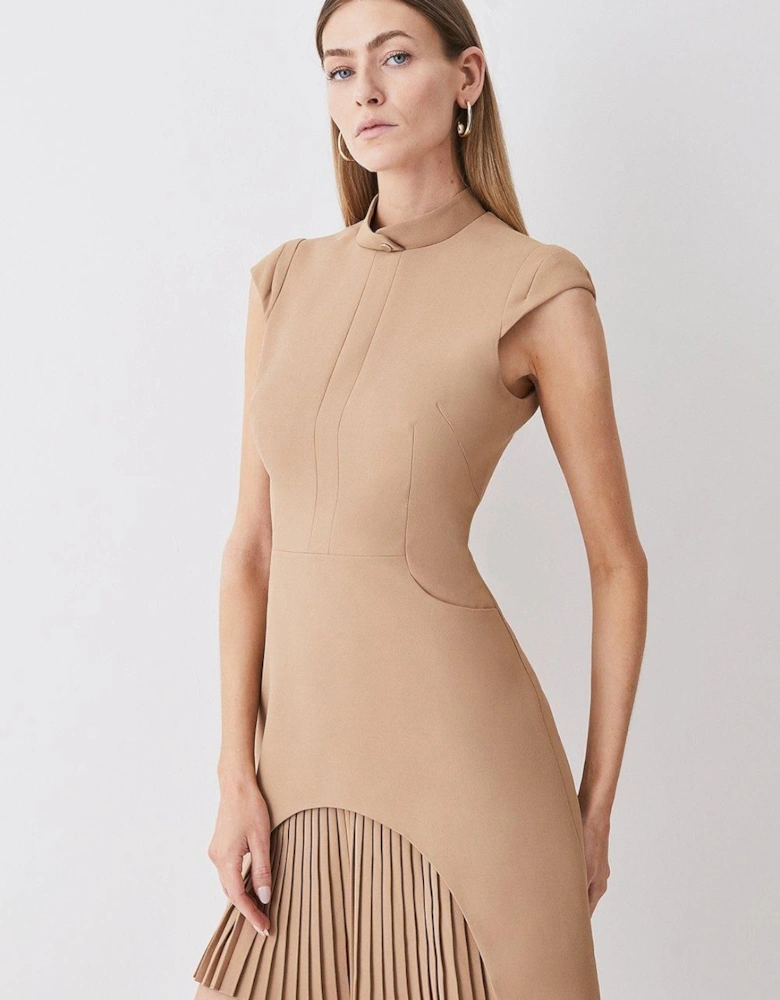 Petite Military Tailored Mini Dress