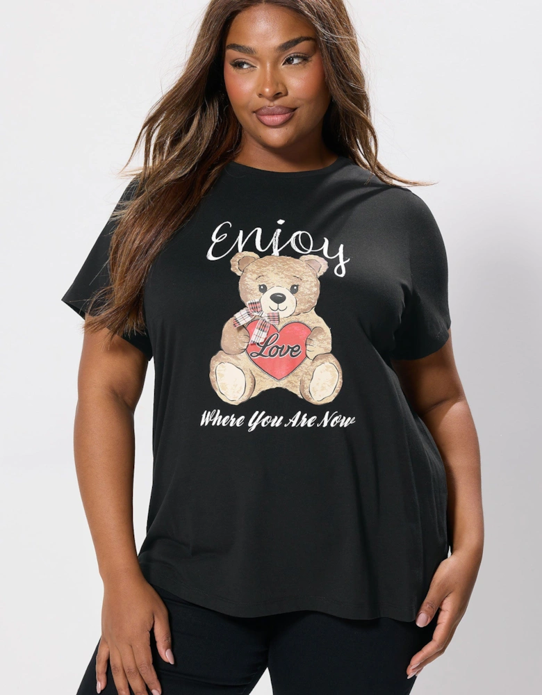 Teddy Bear Print T-Shirt