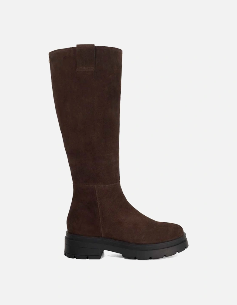 'Tiger' Suede Knee High Boots