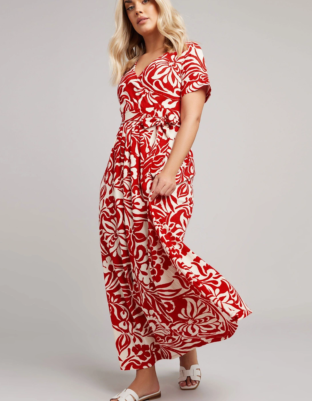 Floral Maxi Wrap Dress, 2 of 1