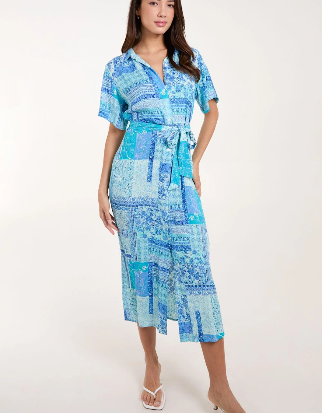 Button Through Shirt Dress, 2 of 1