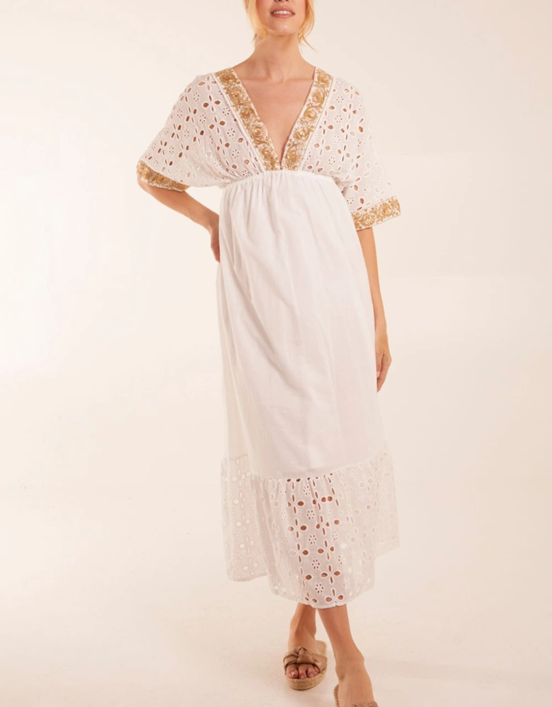 V-Neck Short Sleeve Dress