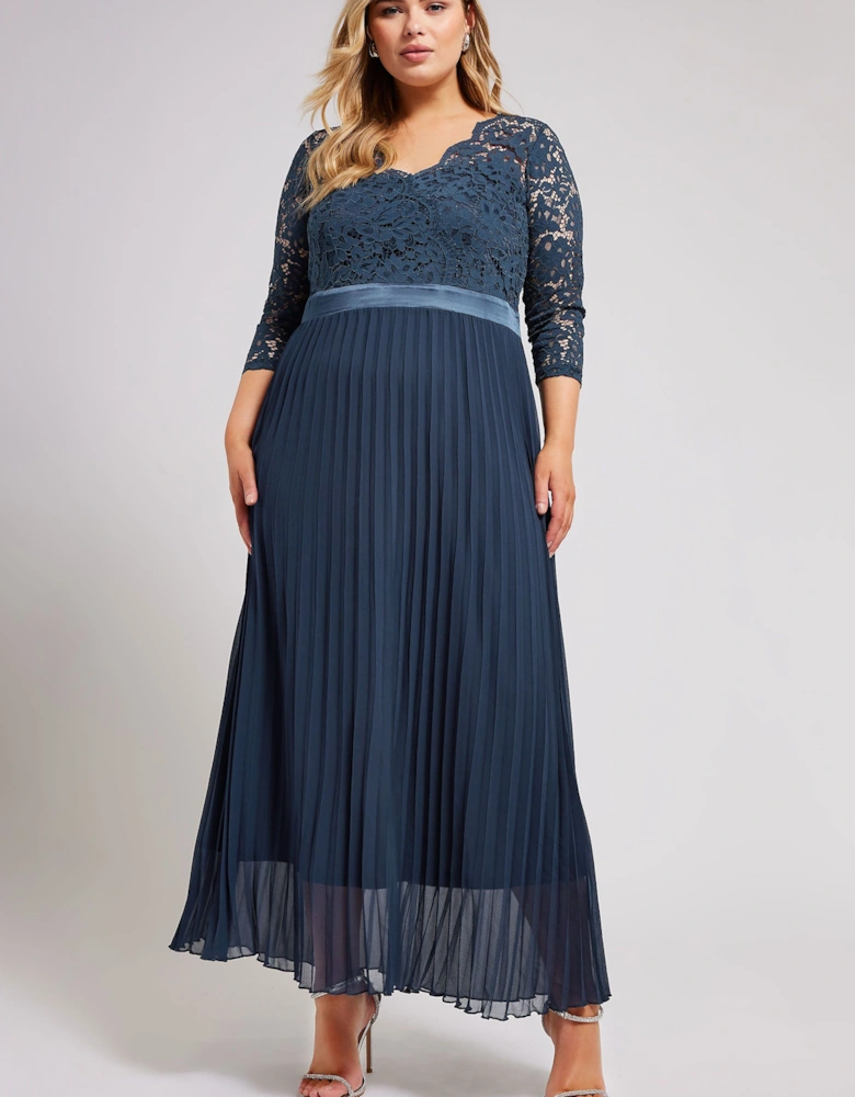 Pleated Maxi Dress