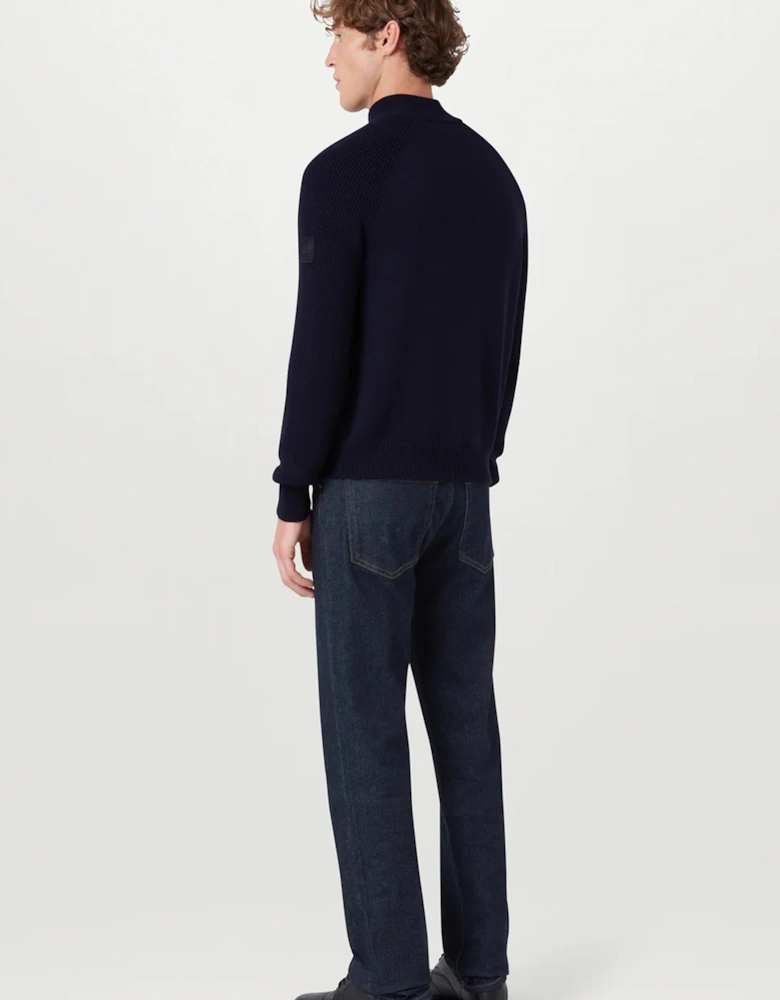 Aspect Zip Jumper Navy