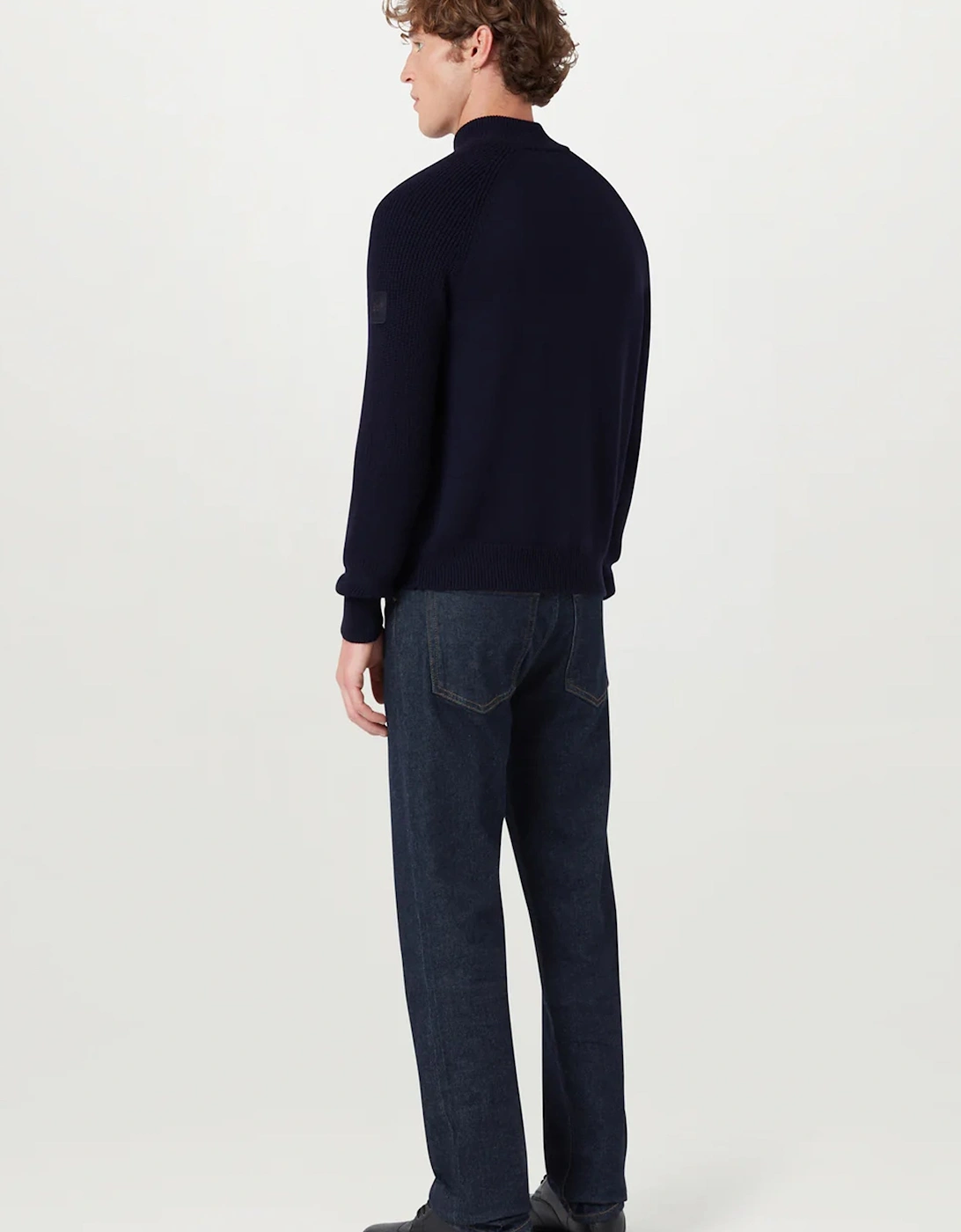 Aspect Zip Jumper Navy