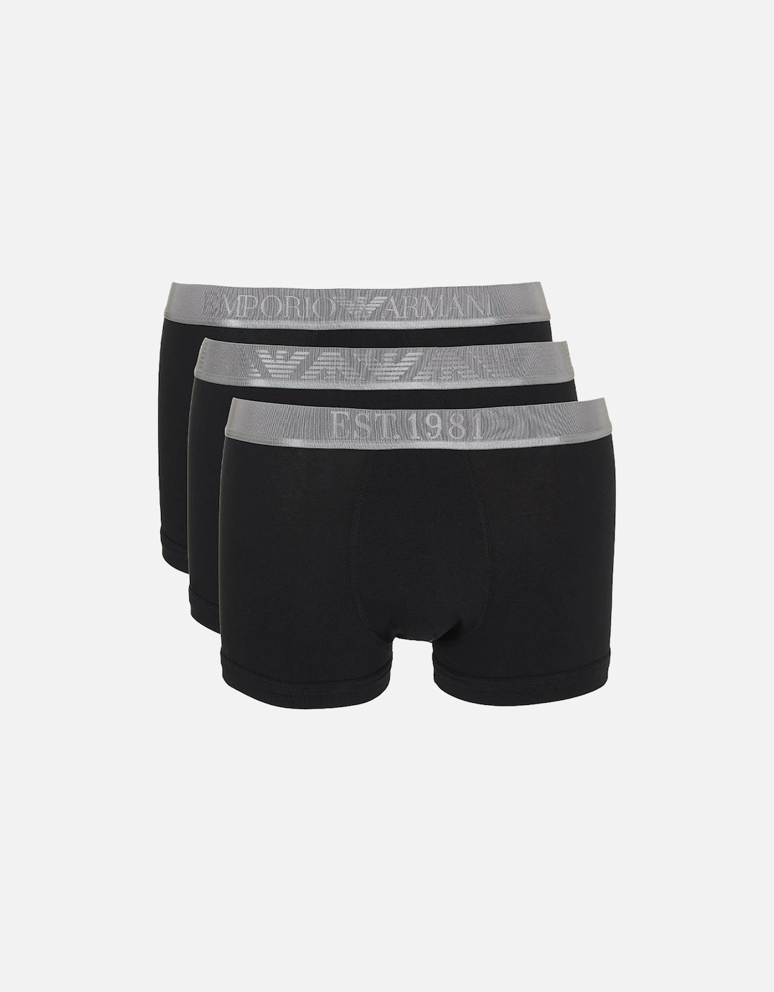 3-Pack Boxer Trunks, Black, 5 of 4