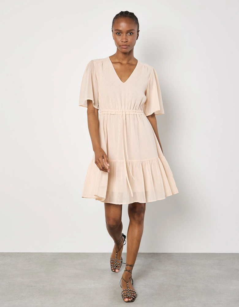 Diamante Chiffon Mini Dress
