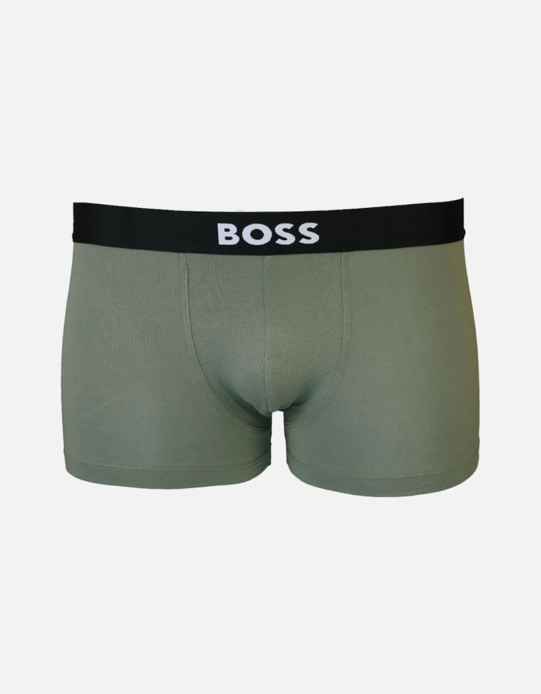 BOSS 3-Pack Boss One D Boxer Trunks, Black, Olive