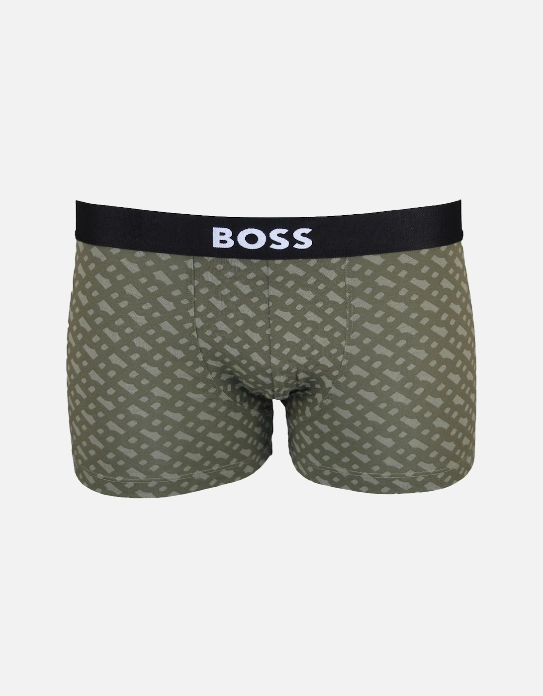 BOSS 3-Pack Boss One D Boxer Trunks, Black, Olive
