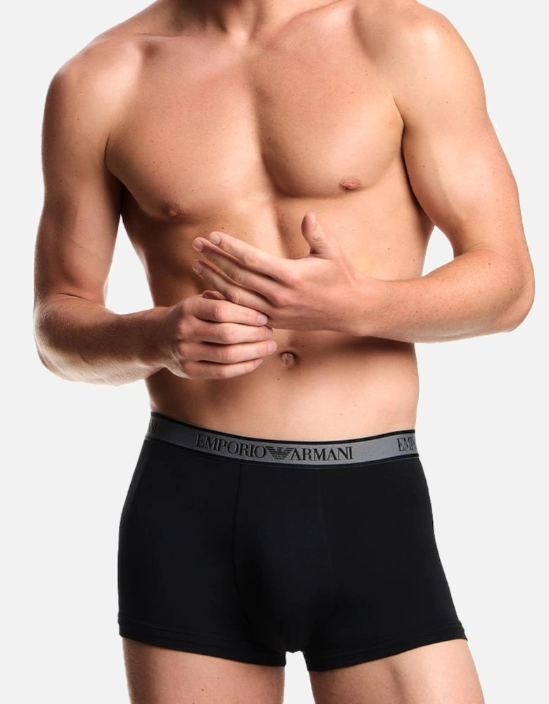 3-Pack Boxer Trunks, Black