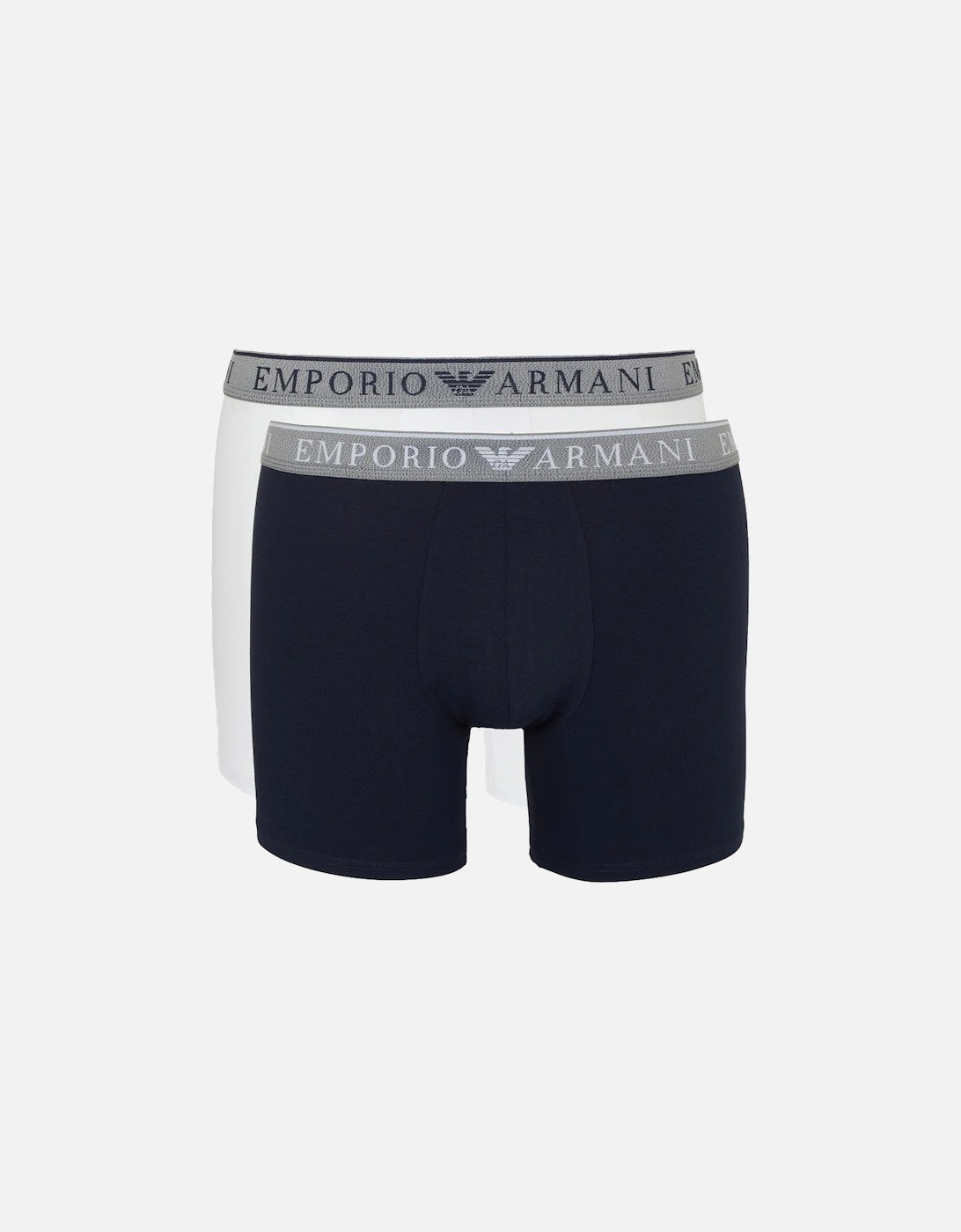 2-Pack Endurance Boxer Briefs, White/Armani Blue, 2 of 1