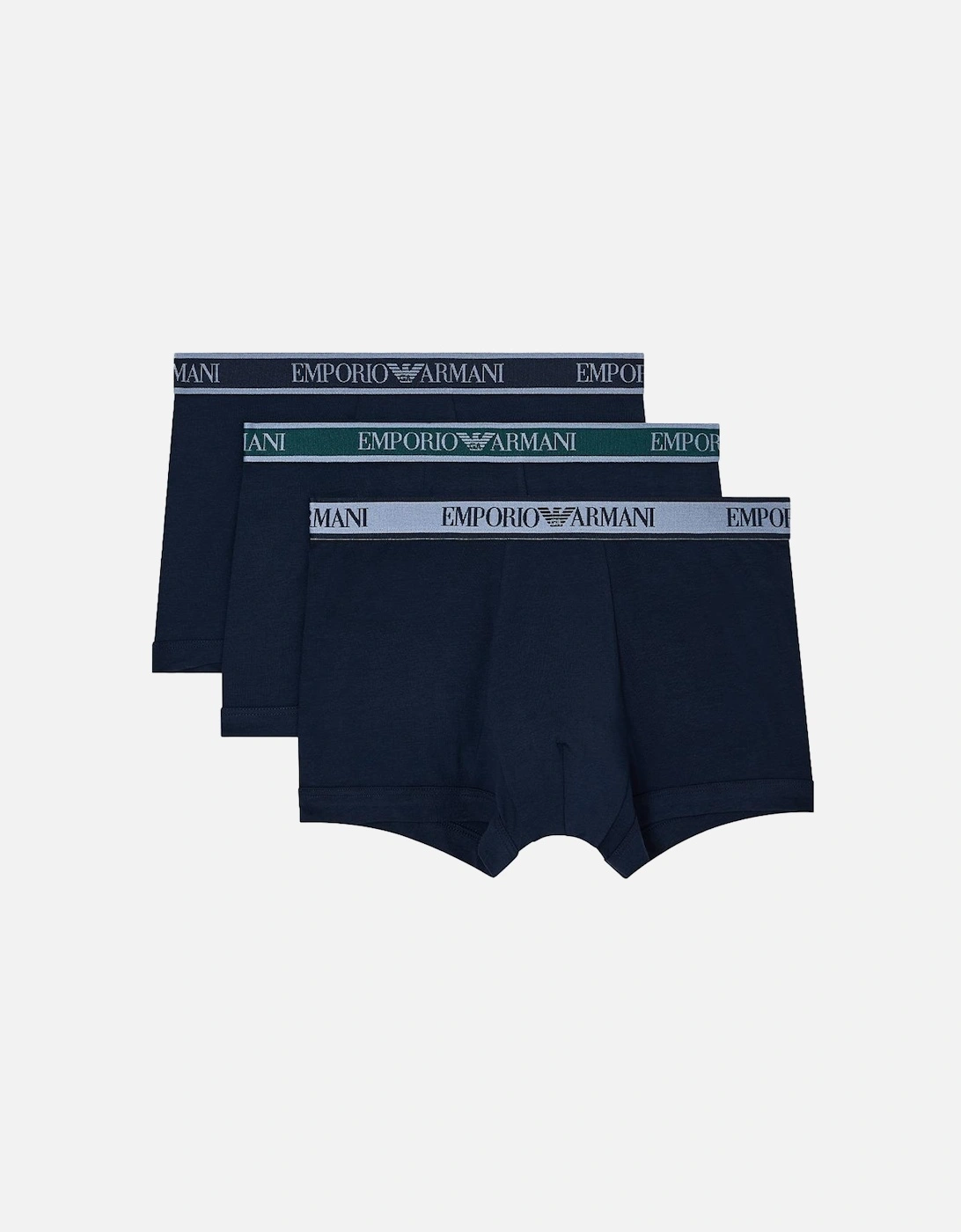 3-Pack Boxer Trunks, Armani Blue, 4 of 3