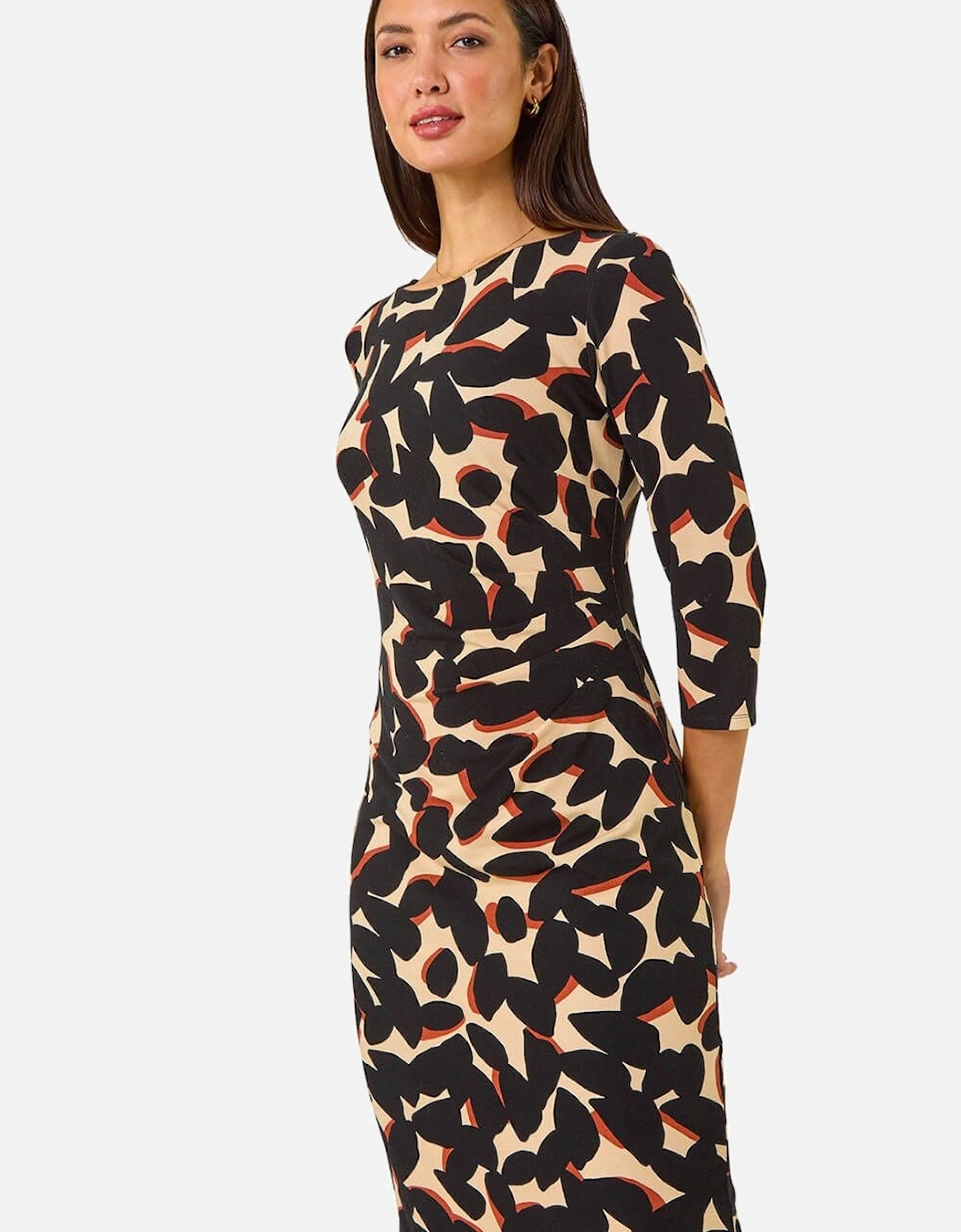 Abstract Side Ruched Dress, 2 of 1