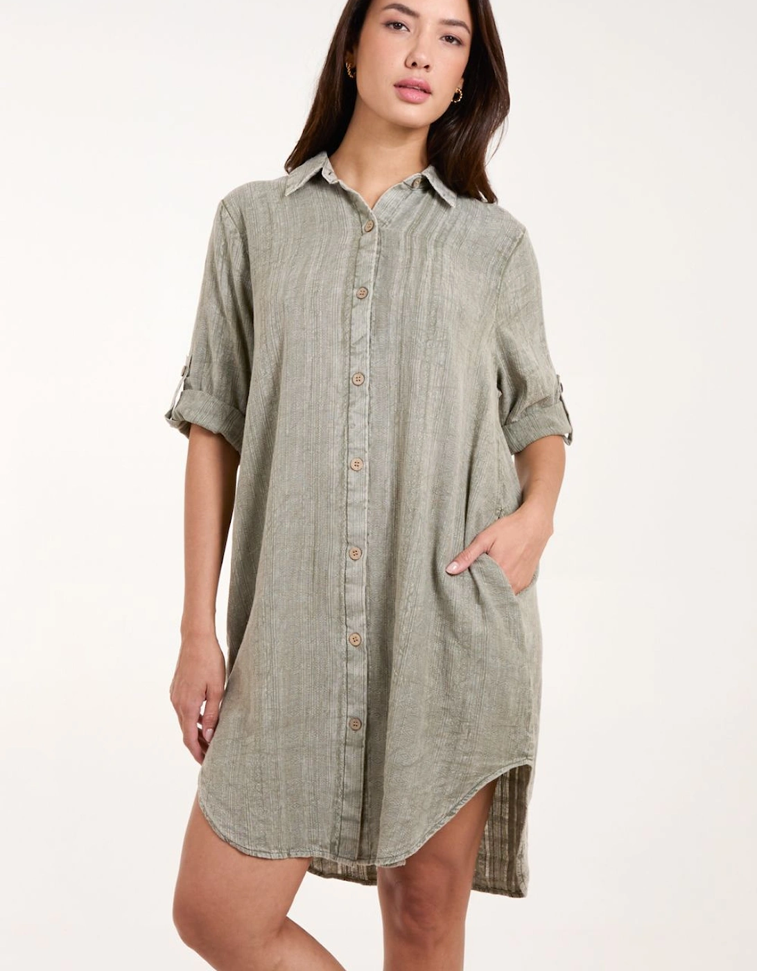 Button Down Shirt Dress, 2 of 1