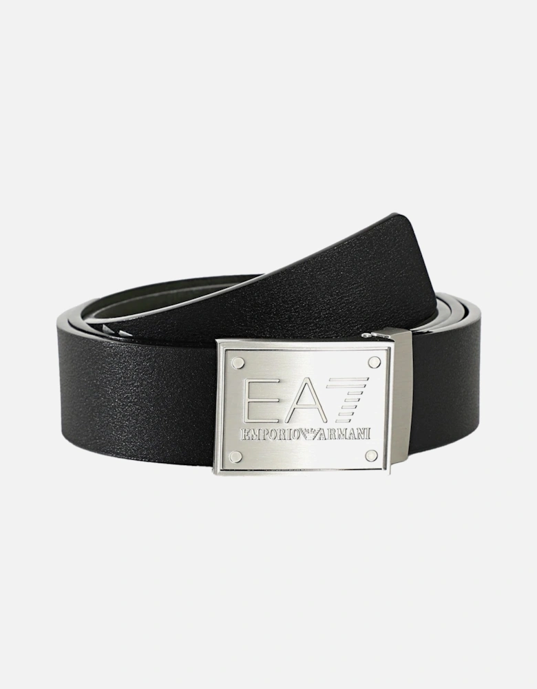 Emporio Armani Reversible Belt Black/Beetle Green