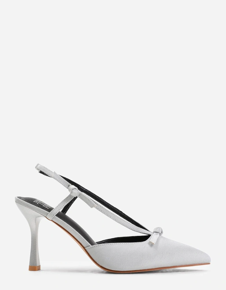 'Nieve' Wide Fit High Heel With Pointed Toe And Strap Detail