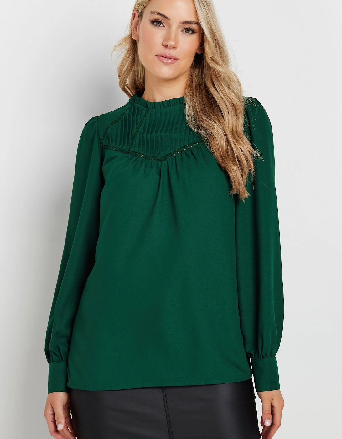 Tall Woven Pleated Blouse, 2 of 1