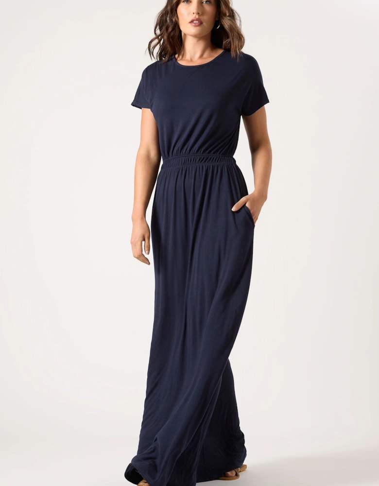 Tall Shirred Waist Maxi Dress