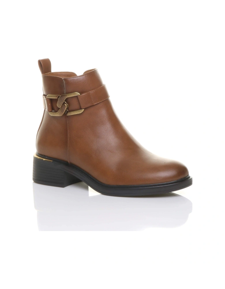 Low  Heel   Ankle Boots