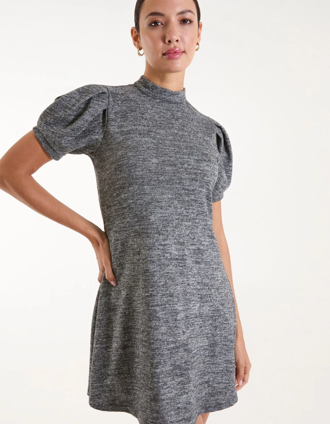 Puff Sleeve Smock Dress, 2 of 1