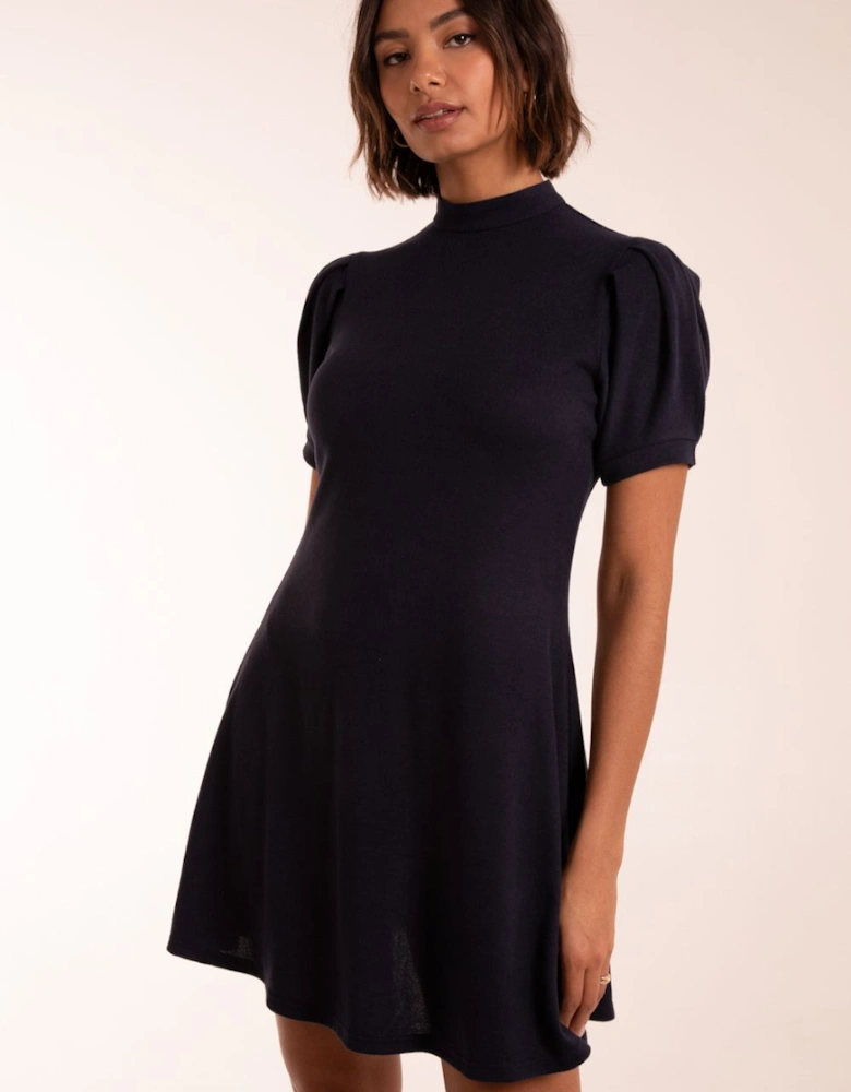 Puff Sleeve Smock Dress
