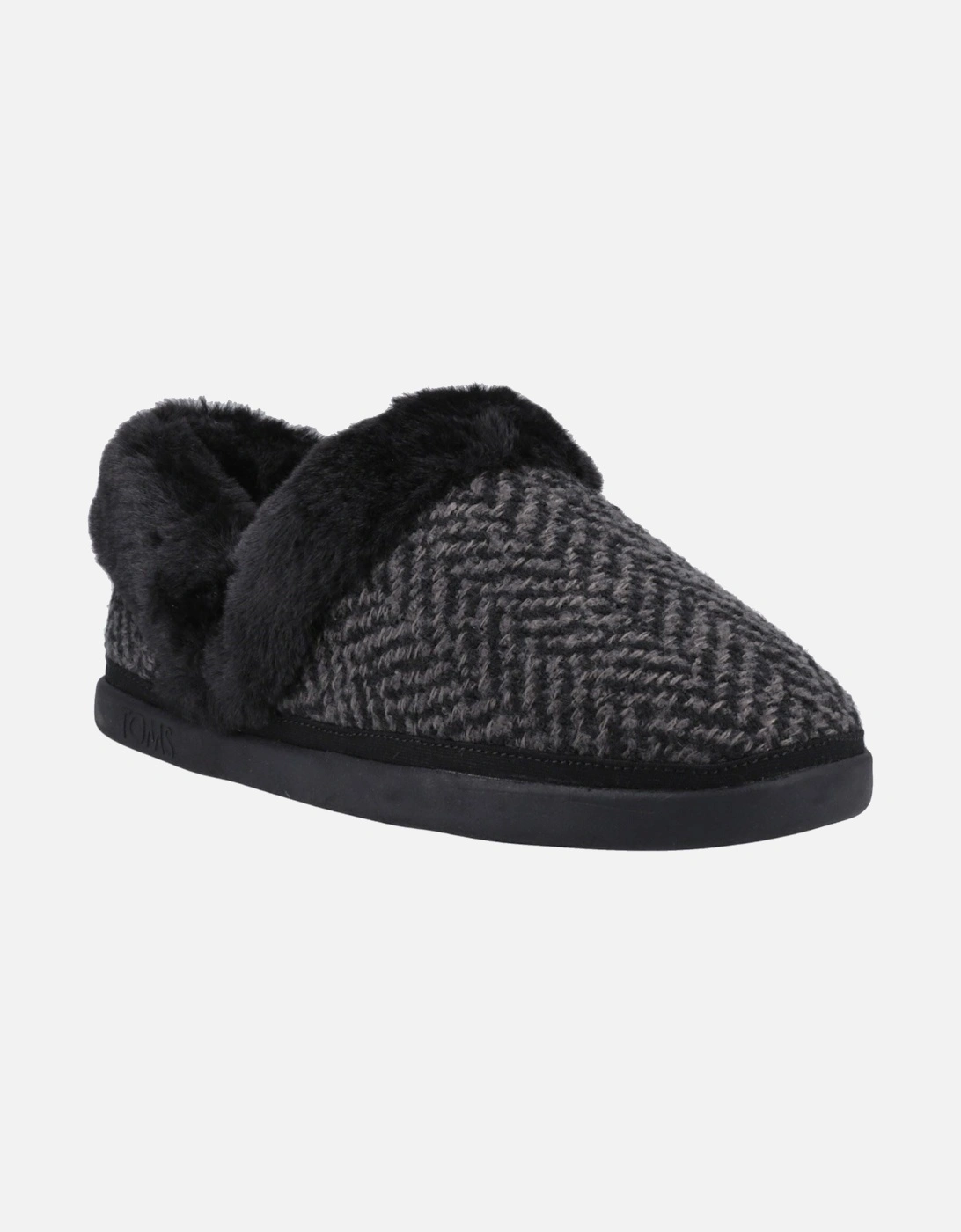 Oslo Polyester Women's Black Slippers, 6 of 5