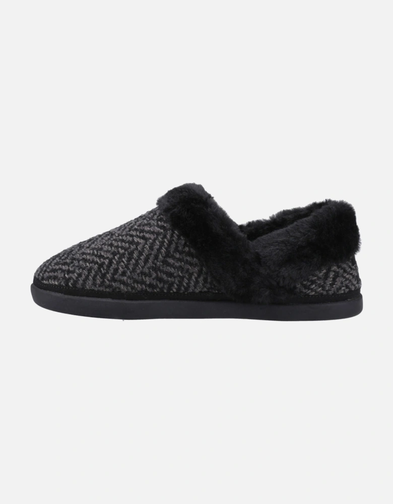 Oslo Polyester Women's Black Slippers