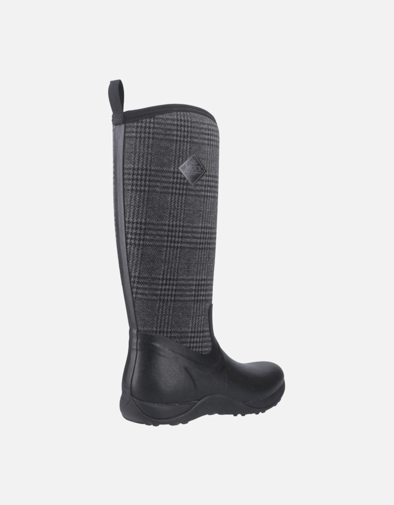 Muck Boots Arctic Adventure Rubber Women's Black/Plaid Winter Knee High Boots