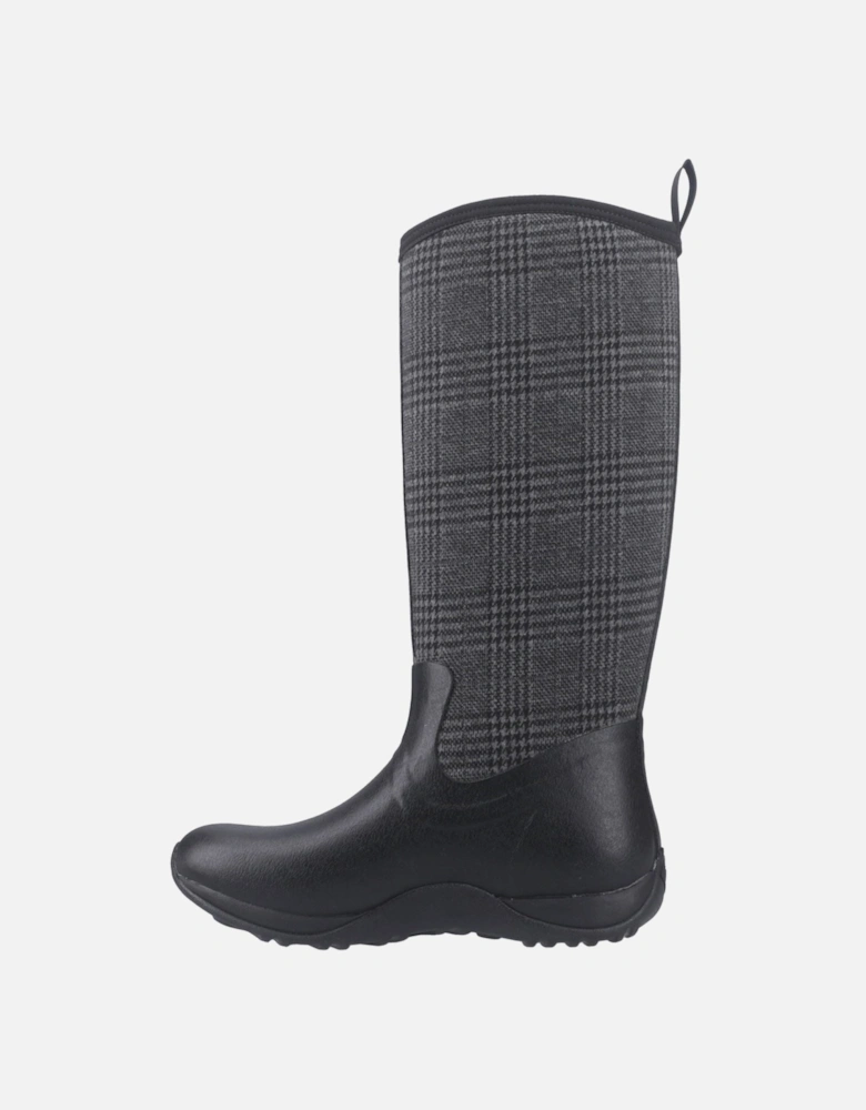 Muck Boots Arctic Adventure Rubber Women's Black/Plaid Winter Knee High Boots