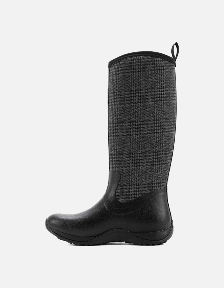 Muck Boots Arctic Adventure Rubber Women's Black/Plaid Winter Knee High Boots