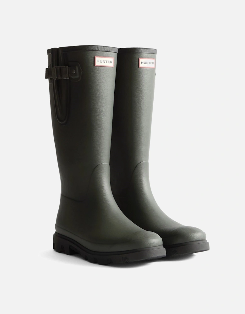 Downpour Adjustable Boot Rubber Men's Dark Olive/Black Wellington Boots