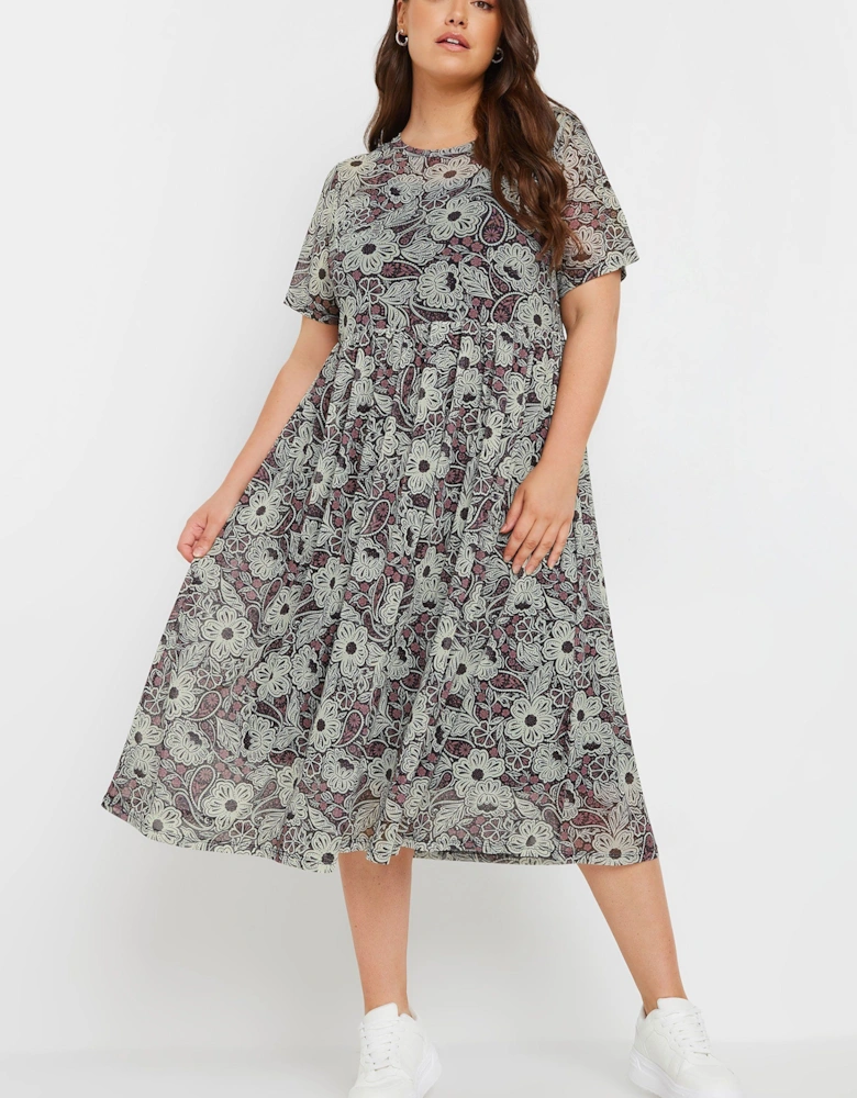 Mesh Midaxi Dress