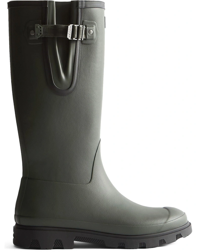 Downpour Adjustable Boot Rubber Women's Dark Olive/Black Wellington Boots