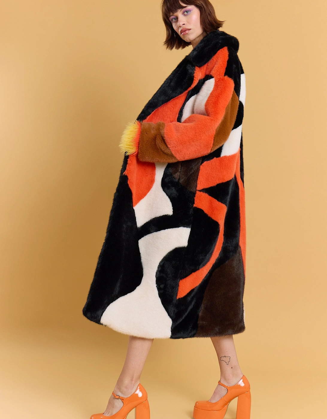 Hand Crafted Bamboo Faux Fur Lucky Coat