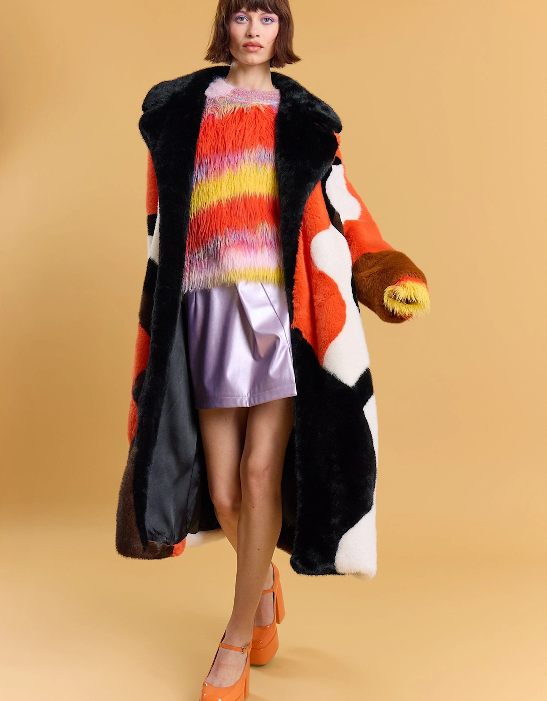 Hand Crafted Bamboo Faux Fur Lucky Coat