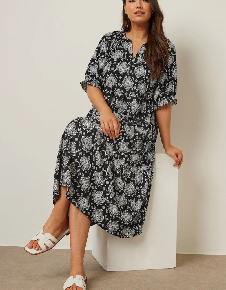 Tiered Midi Dress