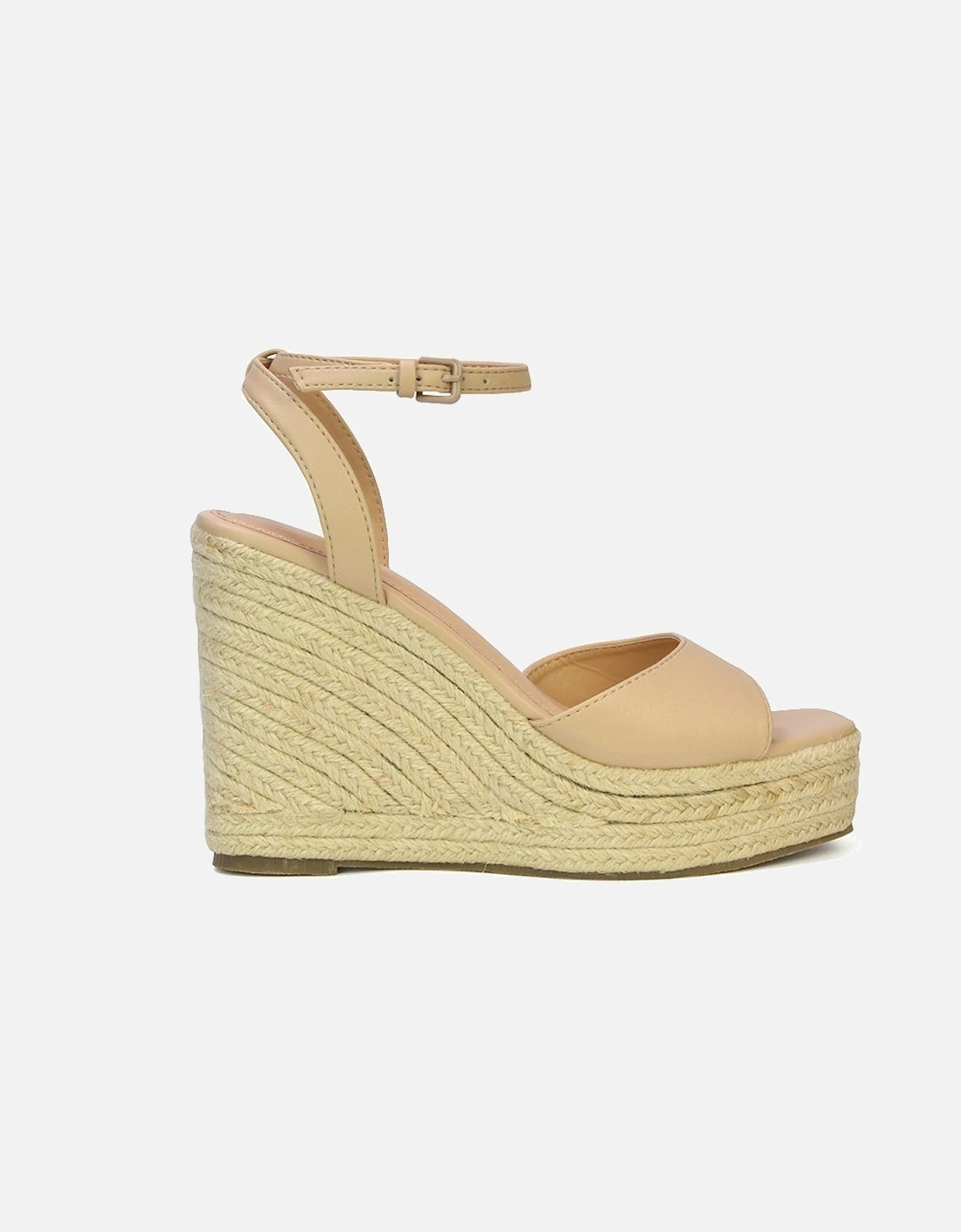 'Kassie' Square Toe Espadrille Platform Wedge Heel Sandals, 2 of 1