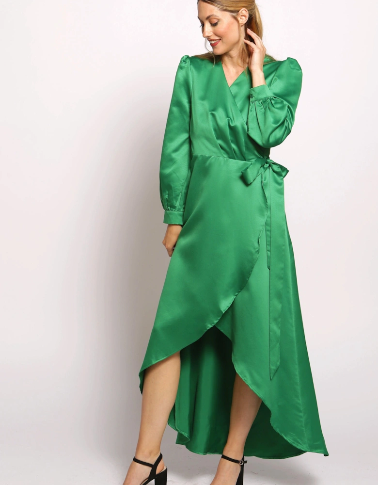 Full Sleeve Maxi Wrap Dress